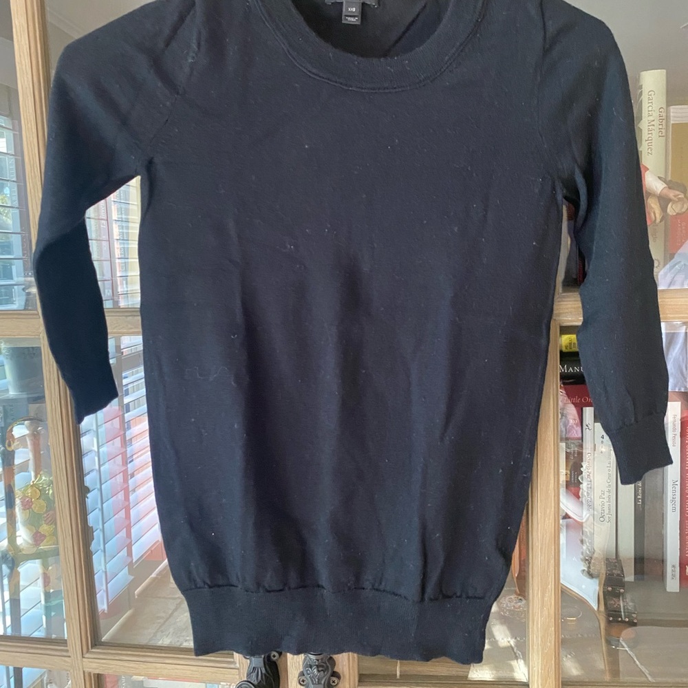 J. Crew Black Knit Top